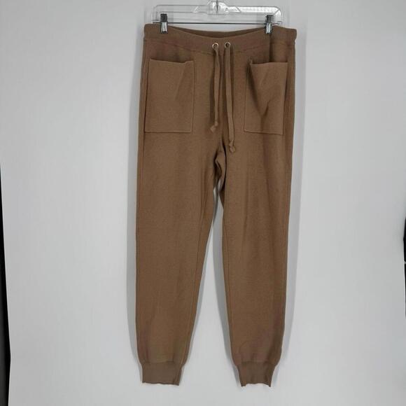 Chicos zenergy pants medium M brown cashmere cotton cozy joggeres athleisure - Picture 1 of 6